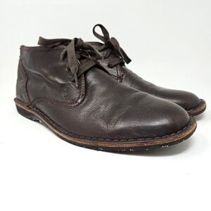 John Varvatos Brown Leather Chukka Boots Mens Size 10